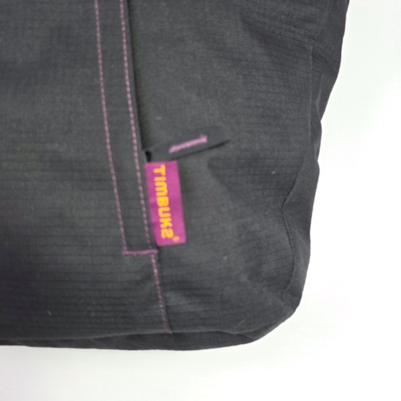 RARE Timbuk2 Cargo Tote Convertible Backpack Black & Purple Nylon Ripstop Bag - Picture 4 of 13